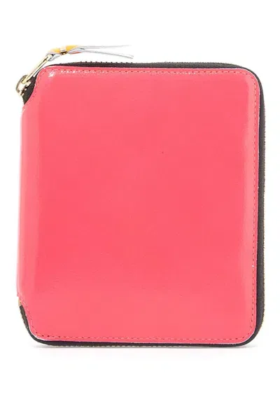 Comme Des Garçons Wallet Super Fluo Wallet Portfolio In Pink