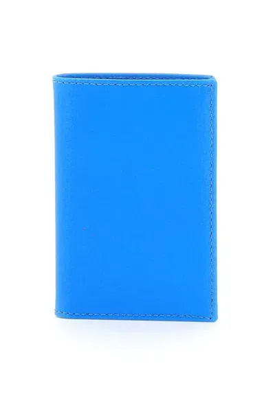 Comme Des Garçons Wallet Super Fluo Wallet Portfolio In Blue