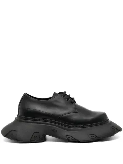 Comme Des Garçons X Phileo Leather Derby Shoes In Black