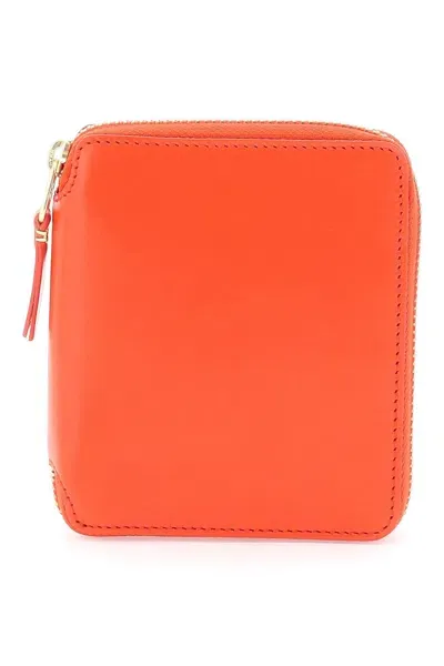 Comme Des Garçons Zip-aournd Wallet In Orange