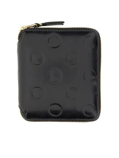 Comme Des Garçons Zipped Wallet In Black