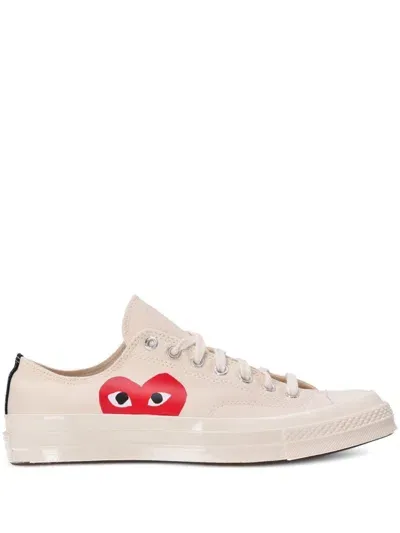 Comme Des Garçons Play X Converse Chuck 70 Sneakers In Neutrals