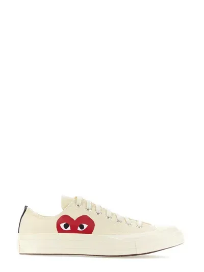 Comme Des Garçons Play X Converse Sneakers In White