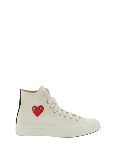 Comme Des Garçons Play X Converse Sneakers In White