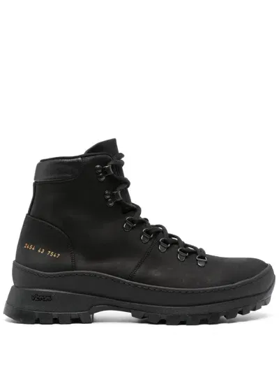 Common Projects Hiking Boots In Black