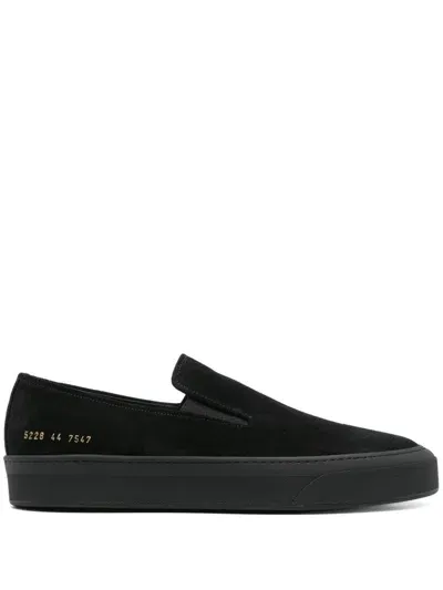 Common Projects Leather Sneakers In Black