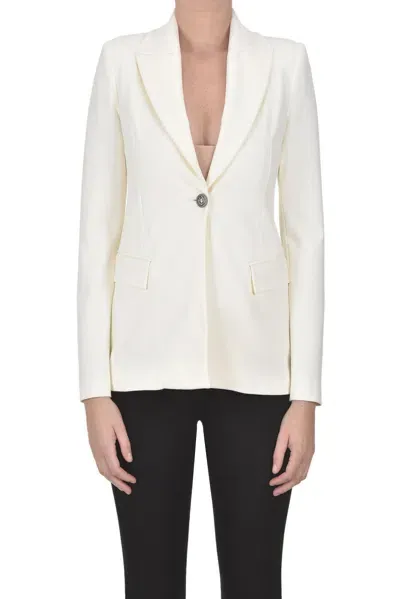 Compagnia Italiana Jersey Blazer In Cream