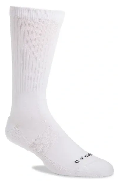 Comrad Combed Cotton Crew Socks In White