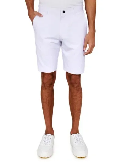 Construct Con.struct Solid Flat Front Performance Shorts In White