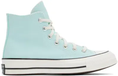 Converse Blue Chuck 70 High Top Sneakers In Polar Beam/egret/bla