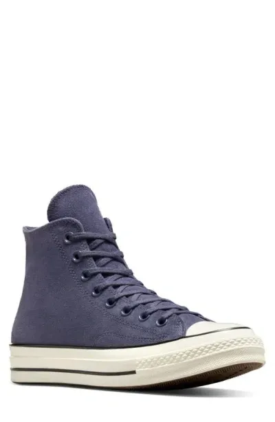 Converse Chuck Taylor® All Star® 70 Suede High Top Sneaker In Shadow Purple/dark Whiskey