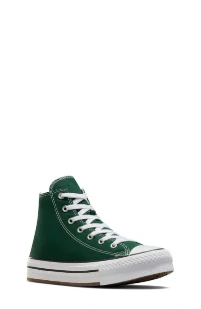 Converse Chuck Taylor® All Star® Eva Lift High Top Sneaker In Green Envy/white/ivory