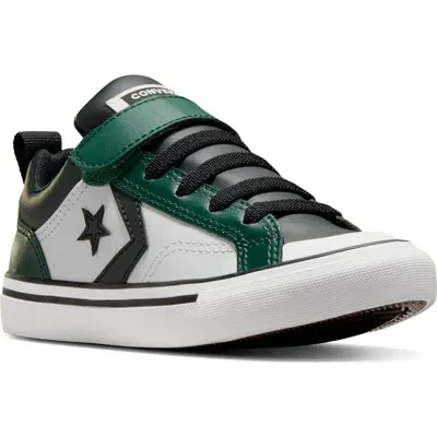 Converse Kids' Pro Blaze Oxford Sneaker In Green Envy/black/white