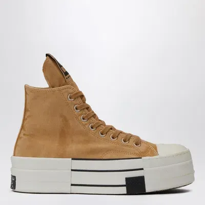 Converse X Drkshdw Blonde Dbl Drkstar Canvas Sneaker In Brown