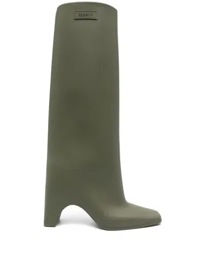 Coperni 85mm Rubber Bridge Boot In Green