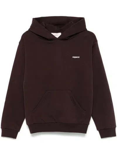 Coperni Alien Ears Hoodie In Brown