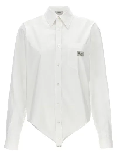 Coperni Bodysuit Shirt Shirt, Blouse In White