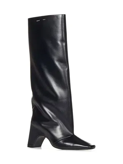 Coperni 85mm Bridge Leather Boots In Black