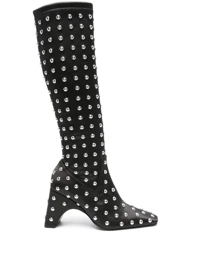 Coperni Bridge 80mm Boots In Black/silver