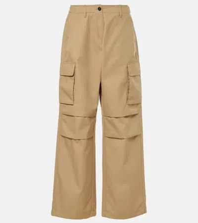 Coperni Wide Leg Cargo Pants In Beige