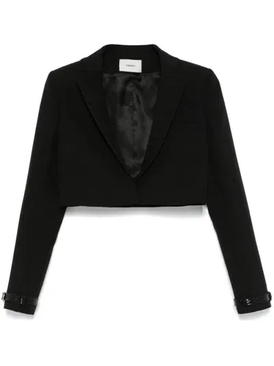 Coperni Cropped Blazer In Black