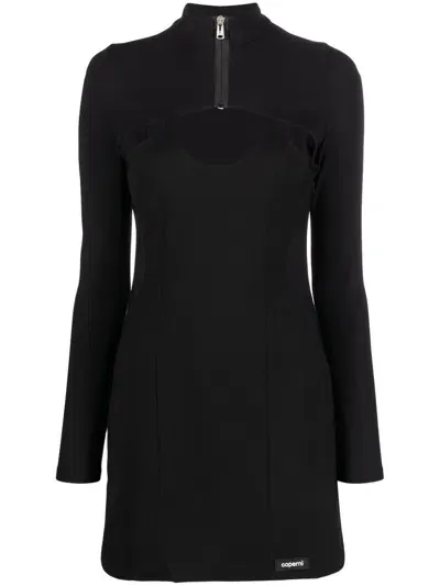 Coperni Cut-out Detail Minidress In Schwarz