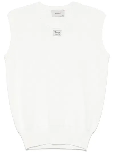 Coperni Fisherman's-knit Vest In White