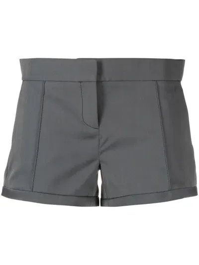 Coperni Herringbone Tailored Shorts In Black