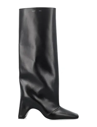 Coperni Leather Bridge Boot In Black