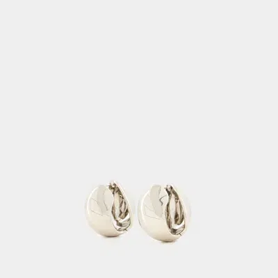 Coperni Logo Earrings In Silver