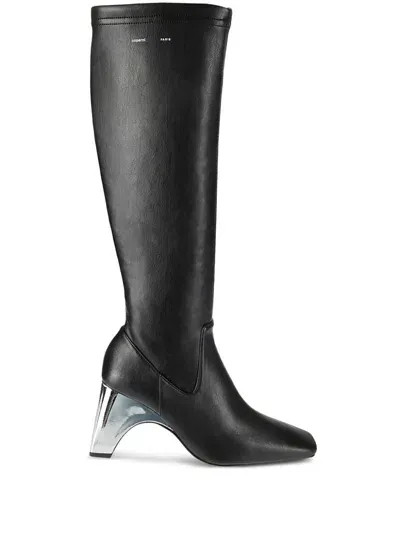 Coperni Metal Bridge Stretch Boots In Black