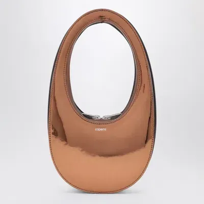 Coperni Mini Swipe Bag Bronze Mirrored In Brown