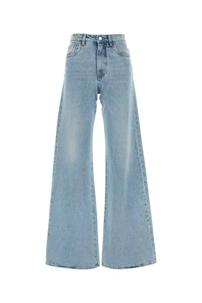 Coperni Wide Leg Denim Pants-xs Nd  Female In Blue