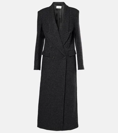 Coperni Prince Of Wales Check Coat In Black