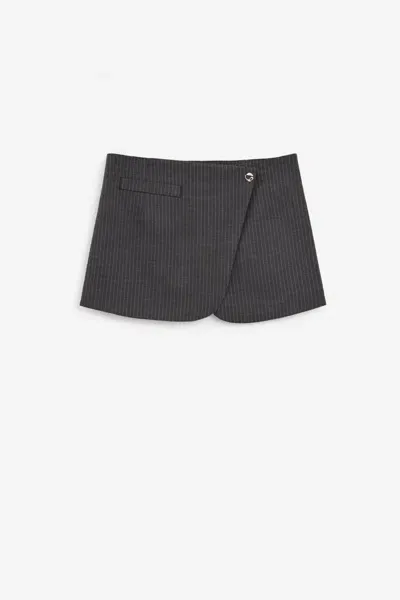 Coperni Tailored Mini Skirt In Grey