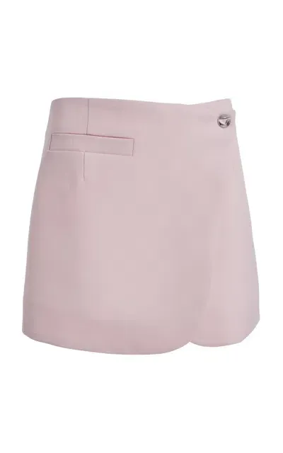 Coperni Virgin Wool Miniskirt In Light Pink