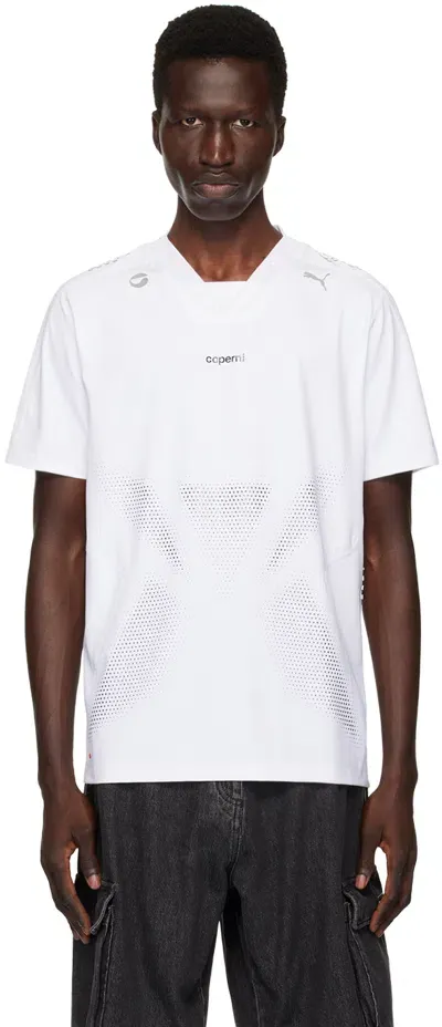 Coperni White Puma Edition Football Jersey T-shirt