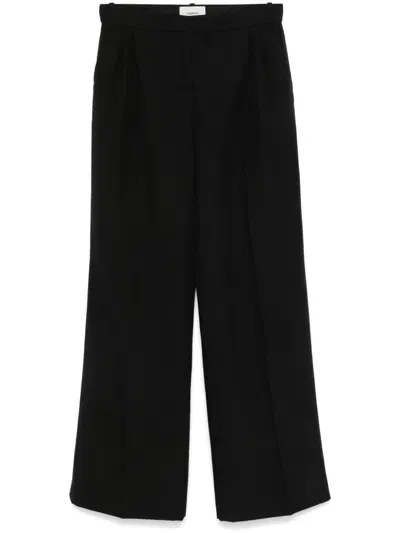 Coperni Wide-leg Tailored Trousers In Schwarz