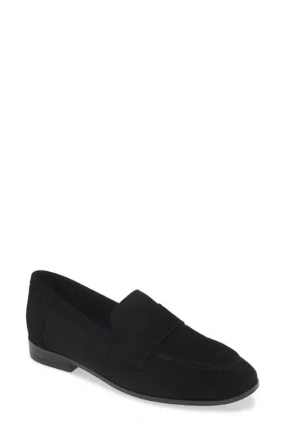 Cordani Ardelle Moc Toe Loafer In Black Suede