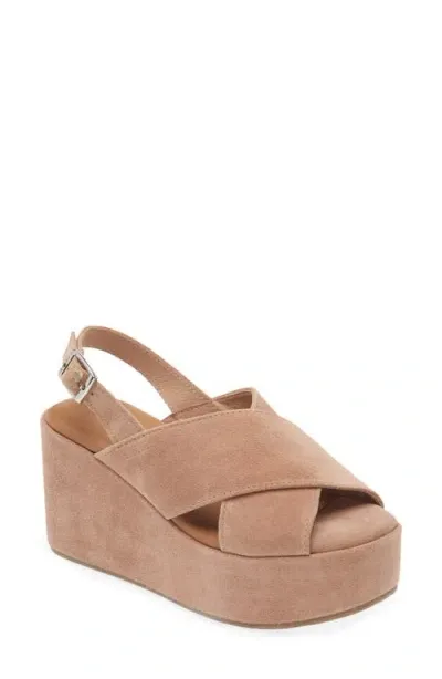 Cordani Joanna Slingback Platform Wedge Sandal In Coccio