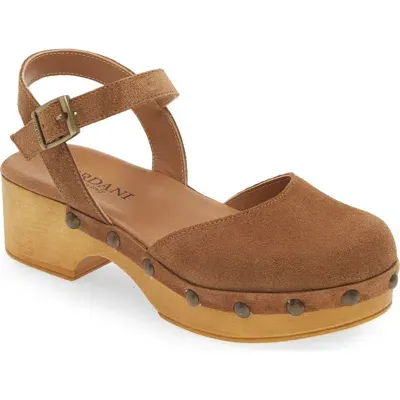 Cordani Winston Ankle Strap Platform Clog In Crosta Clove