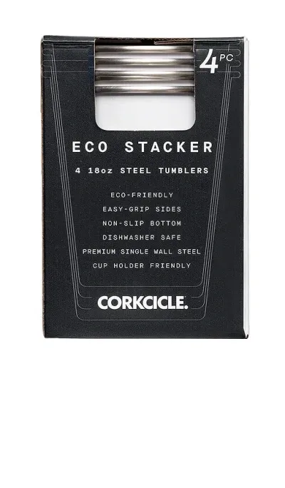 Corkcicle Eco Stacker 4 Pack In 亮泽白