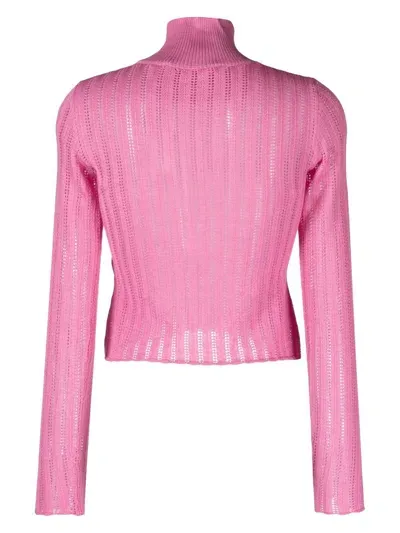 Cormio Crewneck Knit Top In Pink