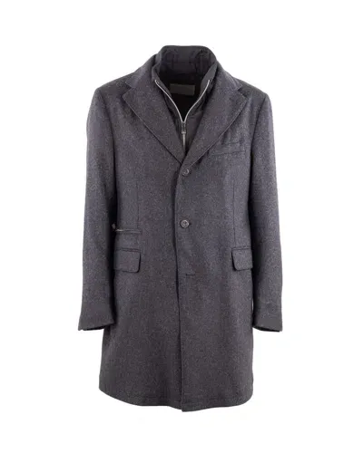 Corneliani Coats Anthracite In Gray