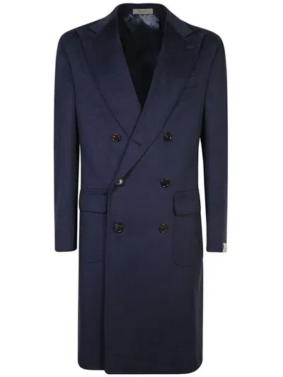 Corneliani Coats In Blue