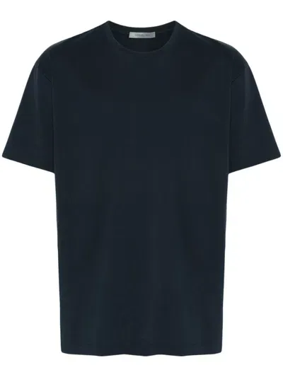 Corneliani Logo-rubberised T-shirt In Blue