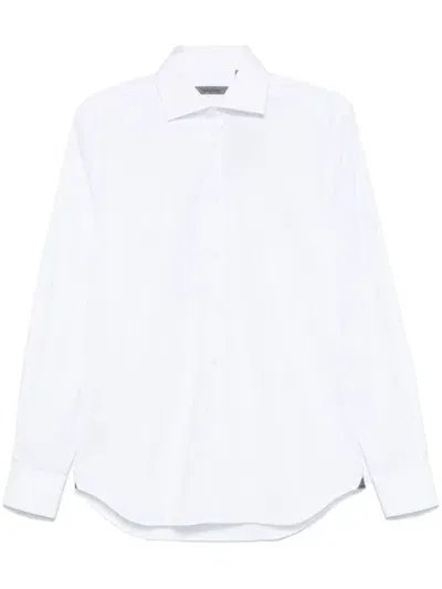 Corneliani Poplin Shirt In White