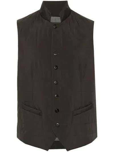 Corneliani Quilted Gilet In Green