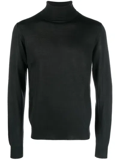 Corneliani Virgin-wool Turtleneck Jumper In Black