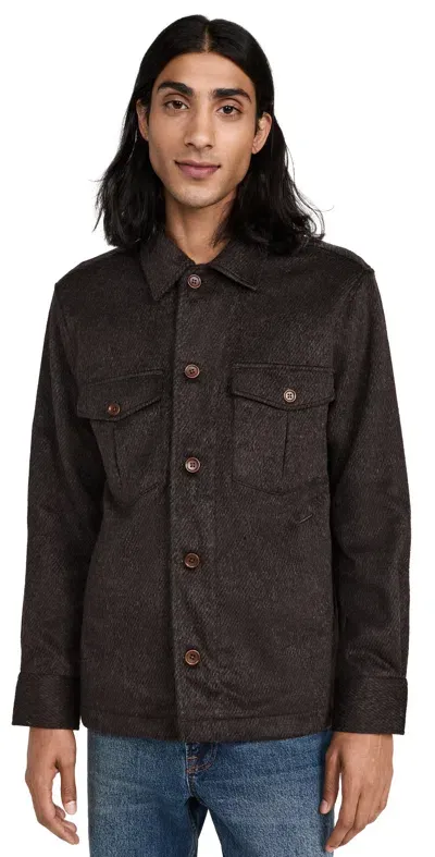 Corridor Wool Shag Jacket Brown